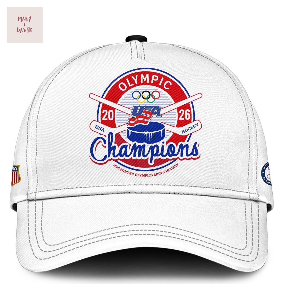 USA Olympic Men Hockey Champions 2026 Cap