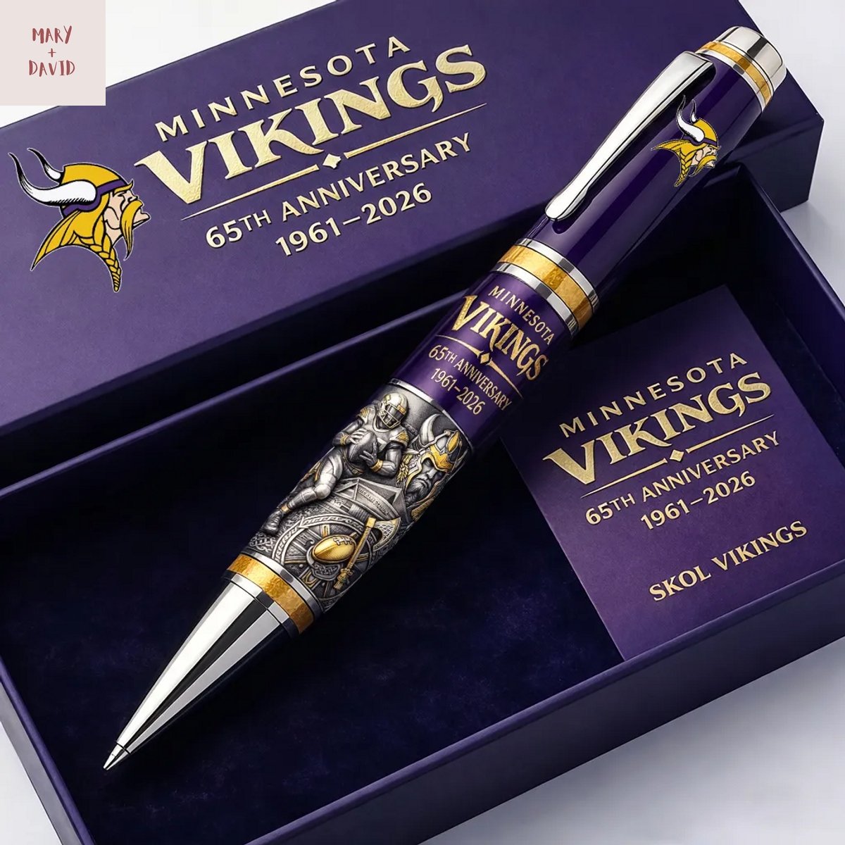 Vikings 65th Anniversary 1961-2026 Skol Vikings Pen