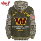 Washington Commanders 2025 Salute to Service Hoodie, Long Pants