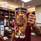 Washington Commanders NFL 94th Anniversary Commemorative Tie Dye Stainless Steel Insulated Handle Tumbler
