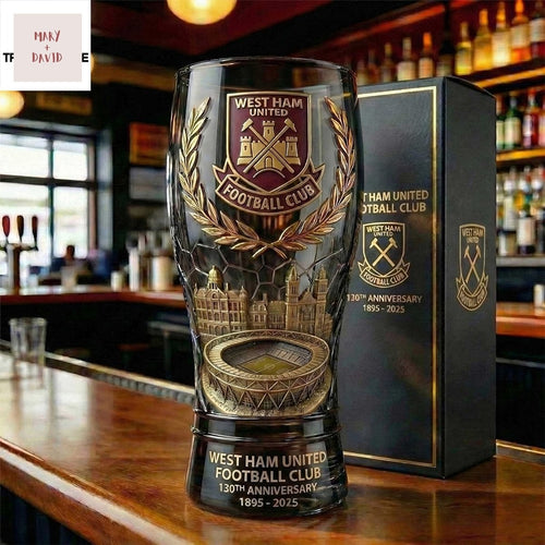 West Ham United 130Th Anniversary Beer Glass