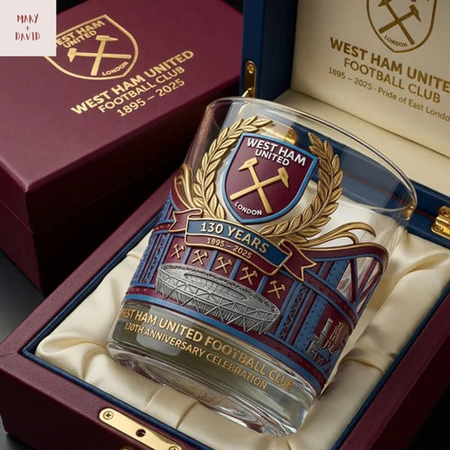 West Ham United 130th Anniversary Whiskey Glass