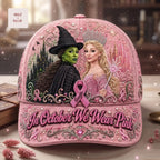 Wicked Witch and Good Witch Breast Cancer Awareness Personalized In October We Wear Pink Classic Cap